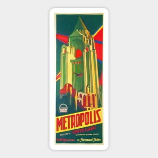 METROPOLIS Directed by Fritz Lang 1927 Hollywood Sci Fi Vintage Movie Sticker